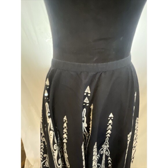 Full swing Midi cotton skirt boho cottagecore sequin Black and white Fairy Sz 4 - Picture 4 of 7